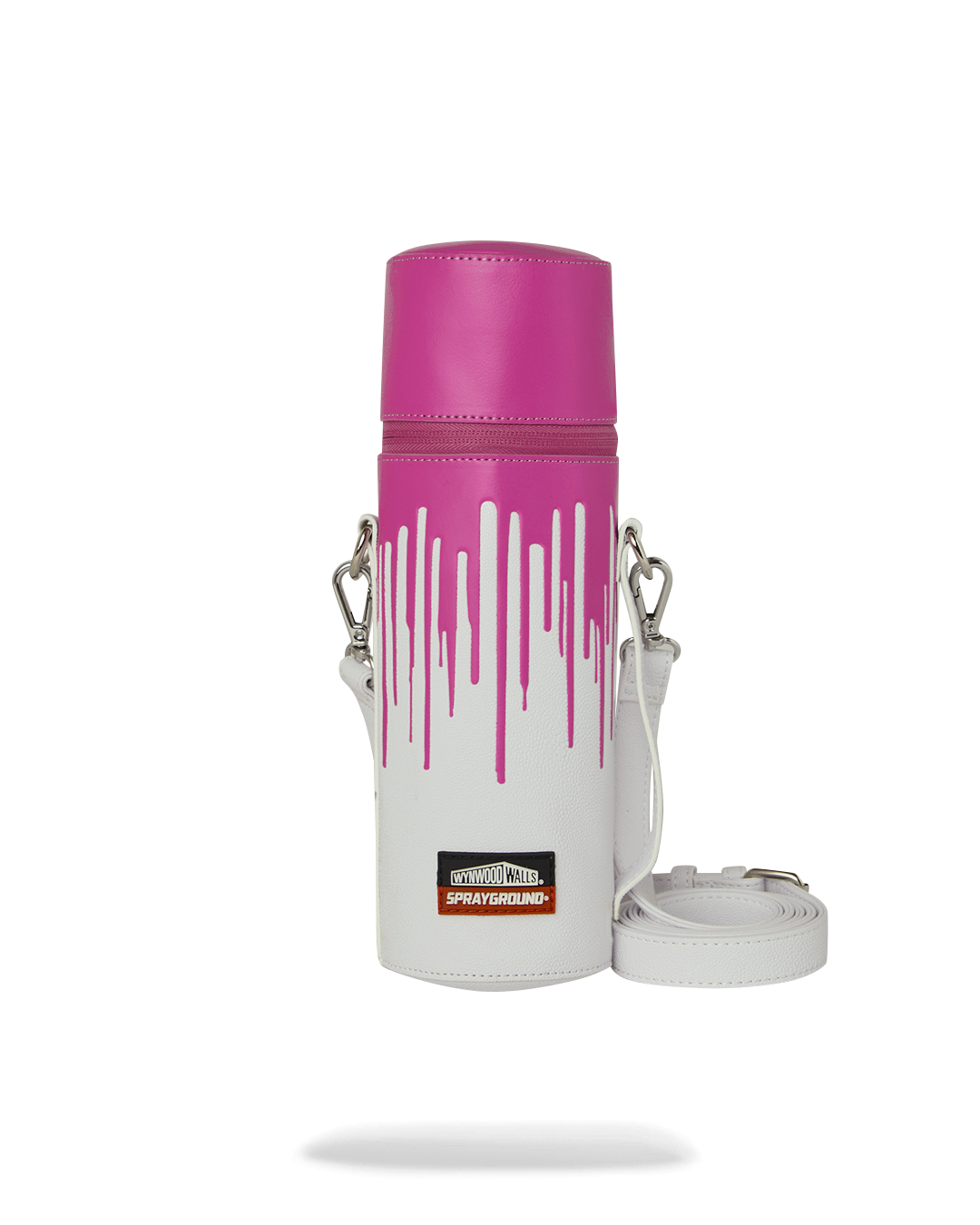 SPRAYGROUND Wynwood Walls Collab Water Bottle Or Spraycan Holder (Wht/Pnk) — product image 1