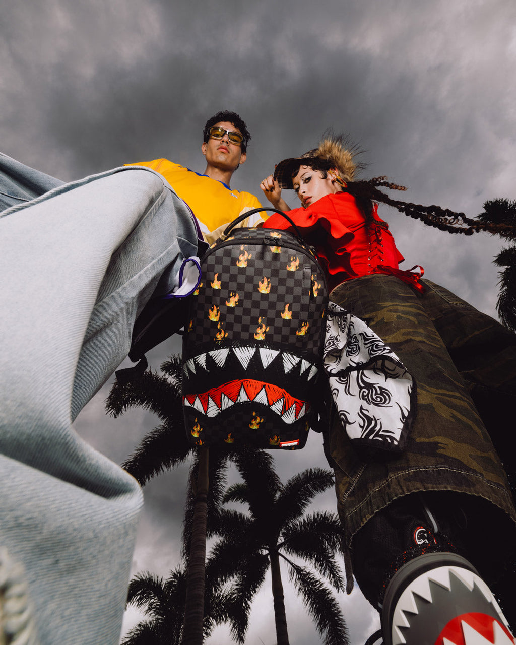 SPRAYGROUND Super Hot Fire Sharks In Paris Backpack — product image 6