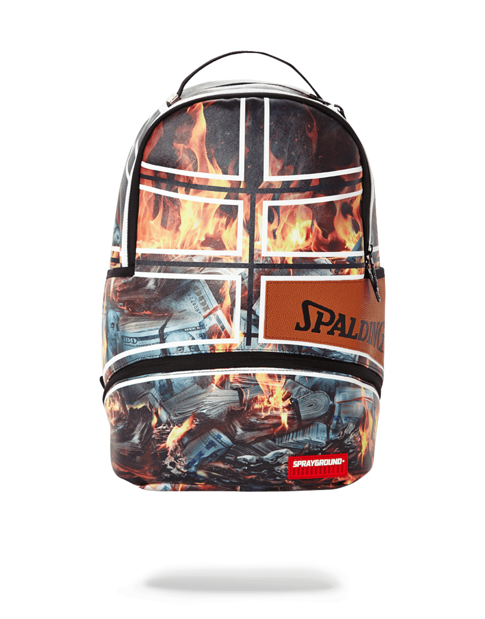 SPRAYGROUND Spalding X SPRAYGROUND Fire Money Backpack — product image 1