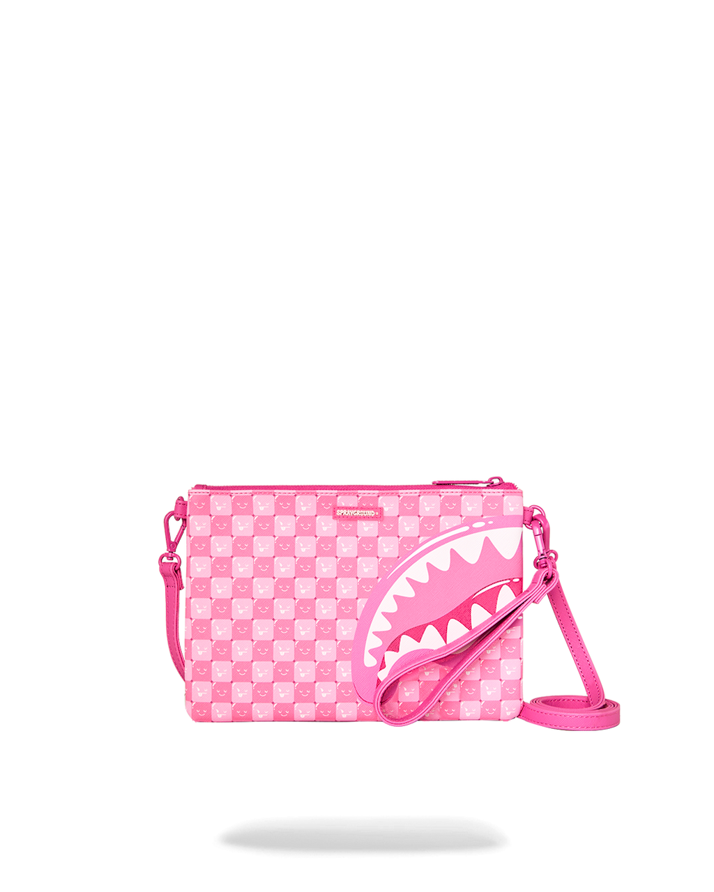 SPRAYGROUND Shinobi Sharks In Paris (Pink) Crossover Clutch — product image 1