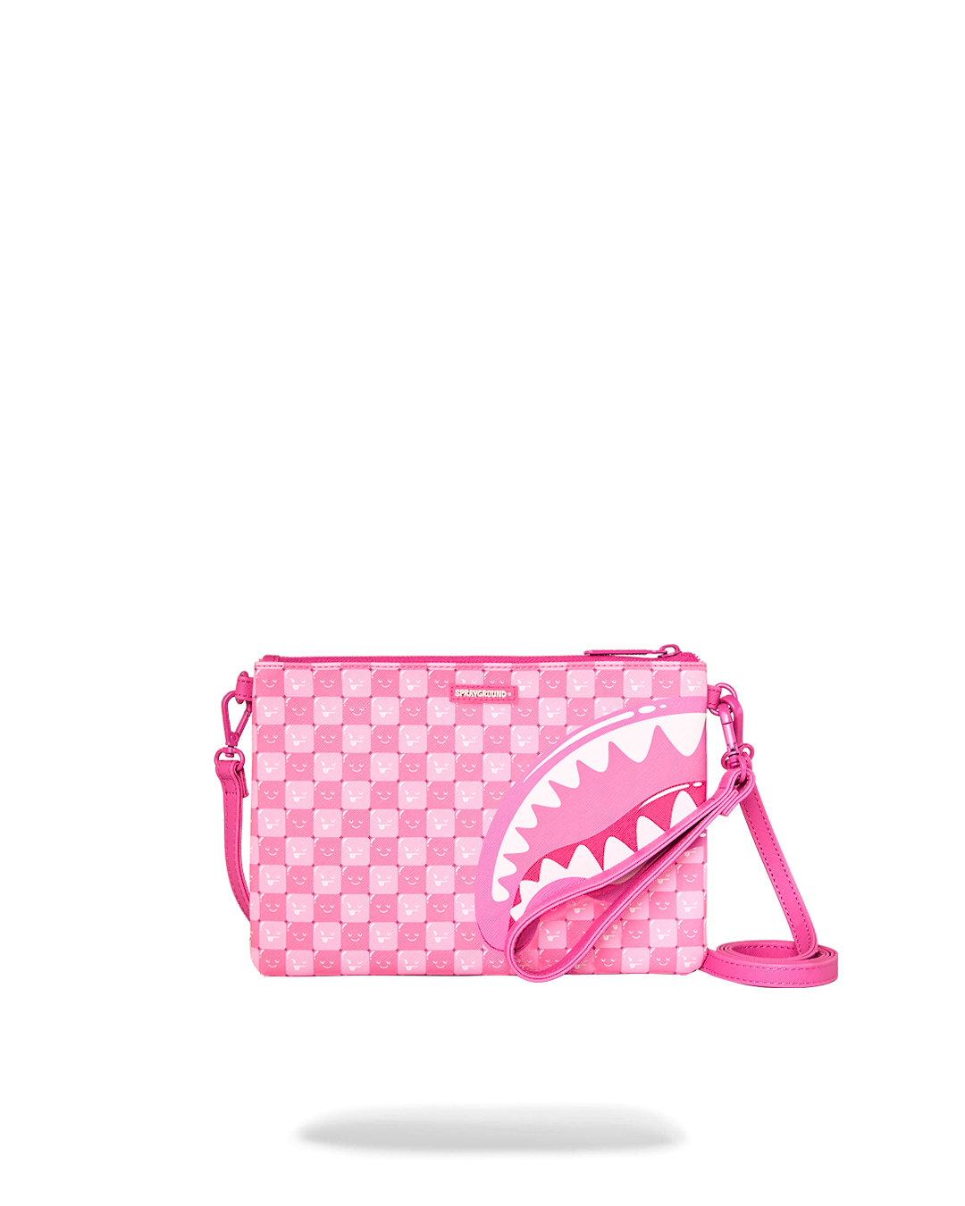 SPRAYGROUND Shinobi Sharks In Paris (Pink) Crossover Clutch — product image 1