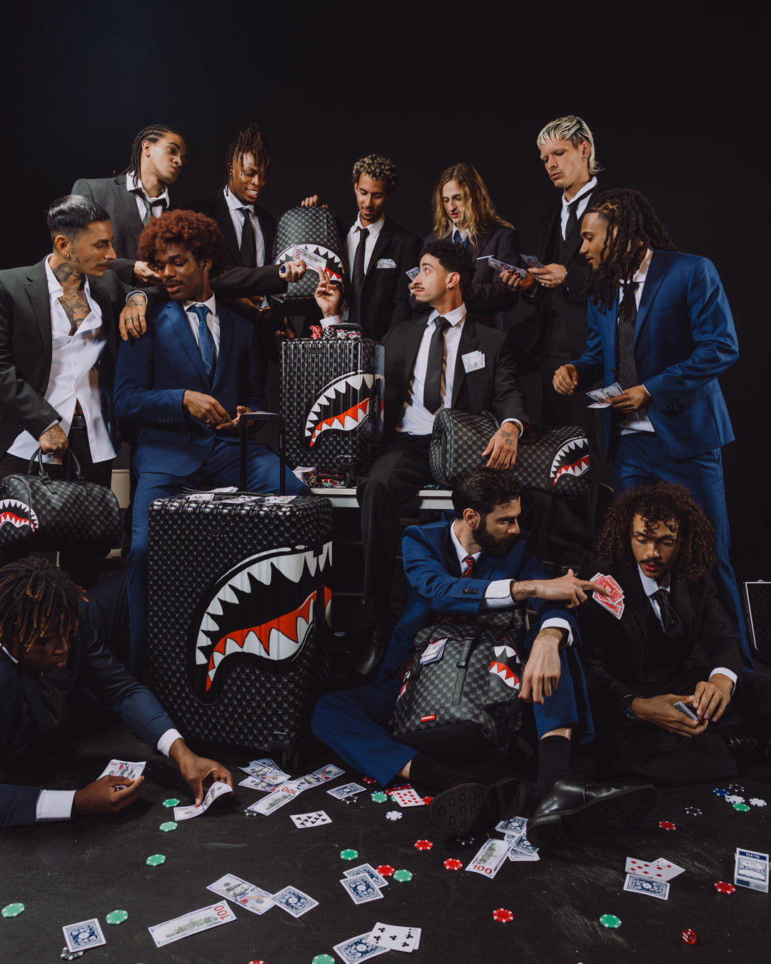 SPRAYGROUND Shinobi Sharks In Paris Full-Size Luggage — product image 4