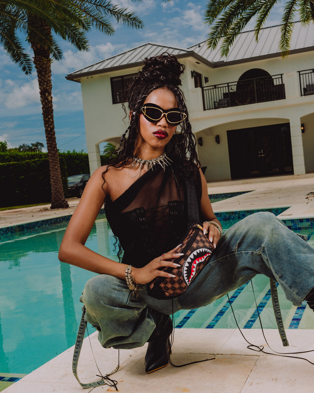 SPRAYGROUND Sharks In Paris Grin & Grind Crossbody — product image 4