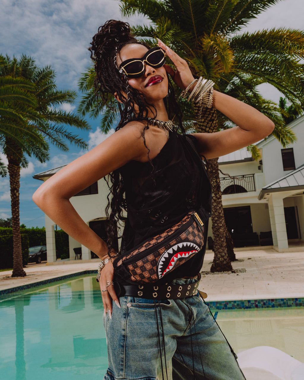 SPRAYGROUND Sharks In Paris Grin & Grind Crossbody — product image 6