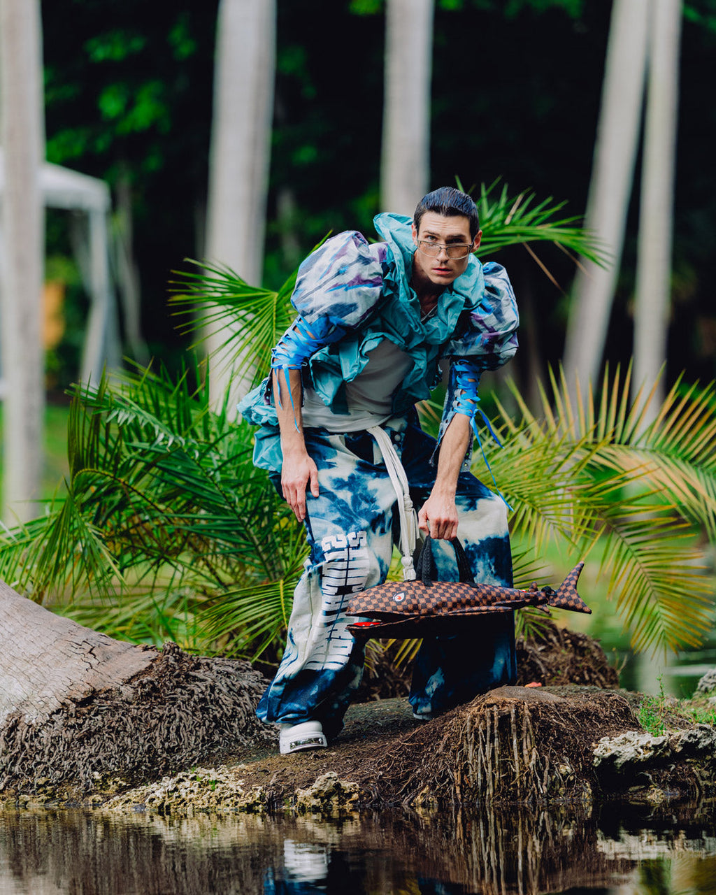 SPRAYGROUND Sharks In Paris Grin & Grind Shark Duffle — product image 2