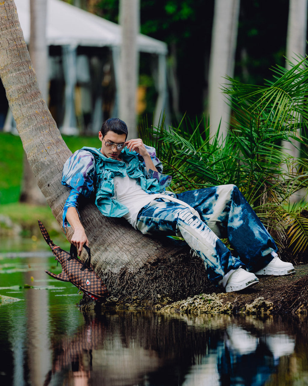 SPRAYGROUND Sharks In Paris Grin & Grind Shark Duffle — product image 4