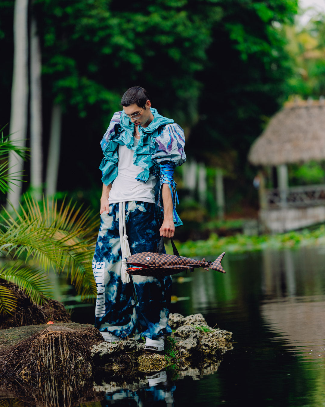 SPRAYGROUND Sharks In Paris Grin & Grind Shark Duffle — product image 6