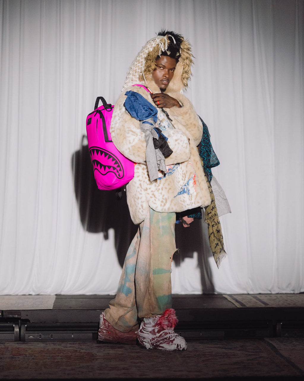SPRAYGROUND Shark Central 2 Pink Code Backpack — product image 2
