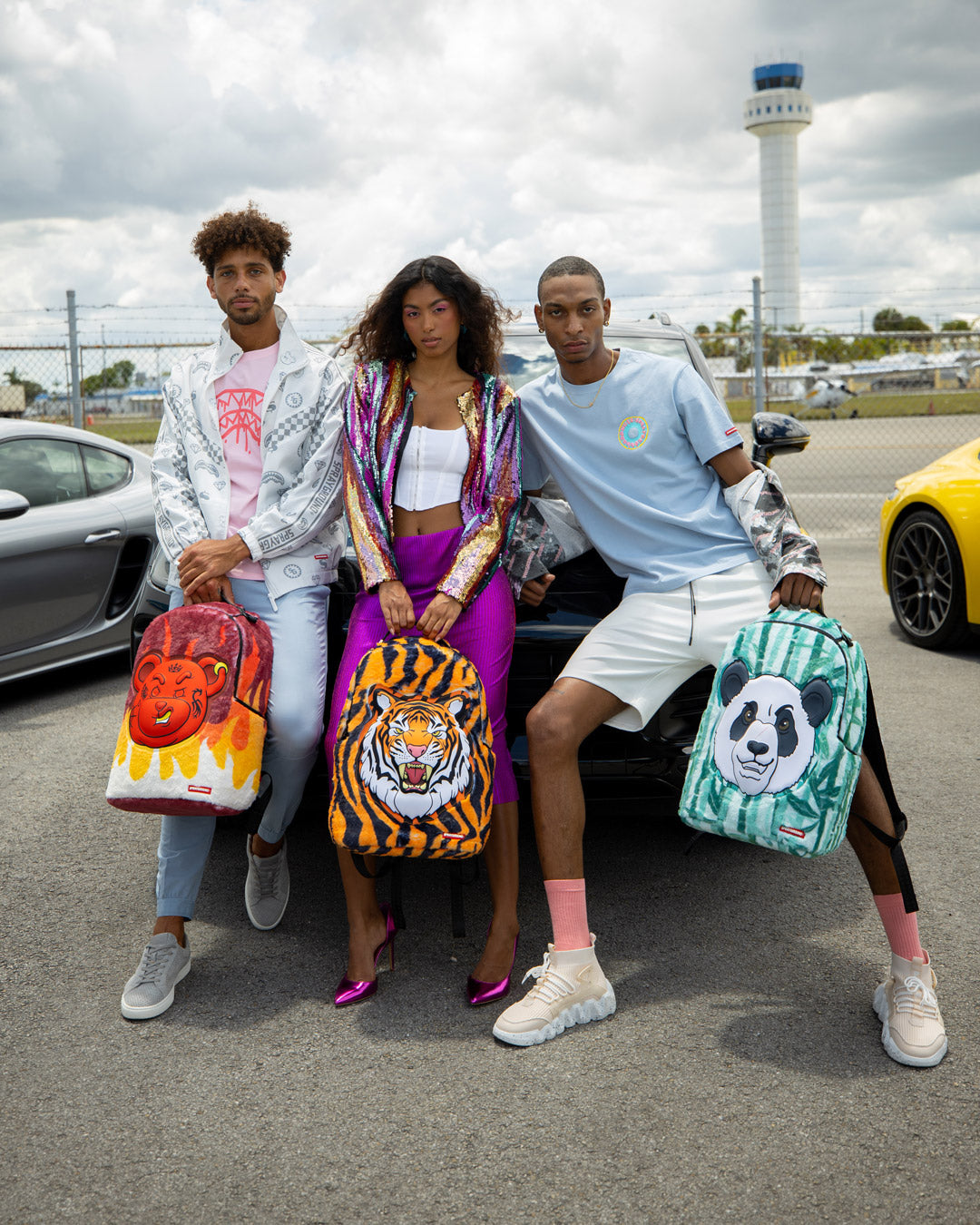 SPRAYGROUND Panda Cozy Velour Fur Backpack — product image 8