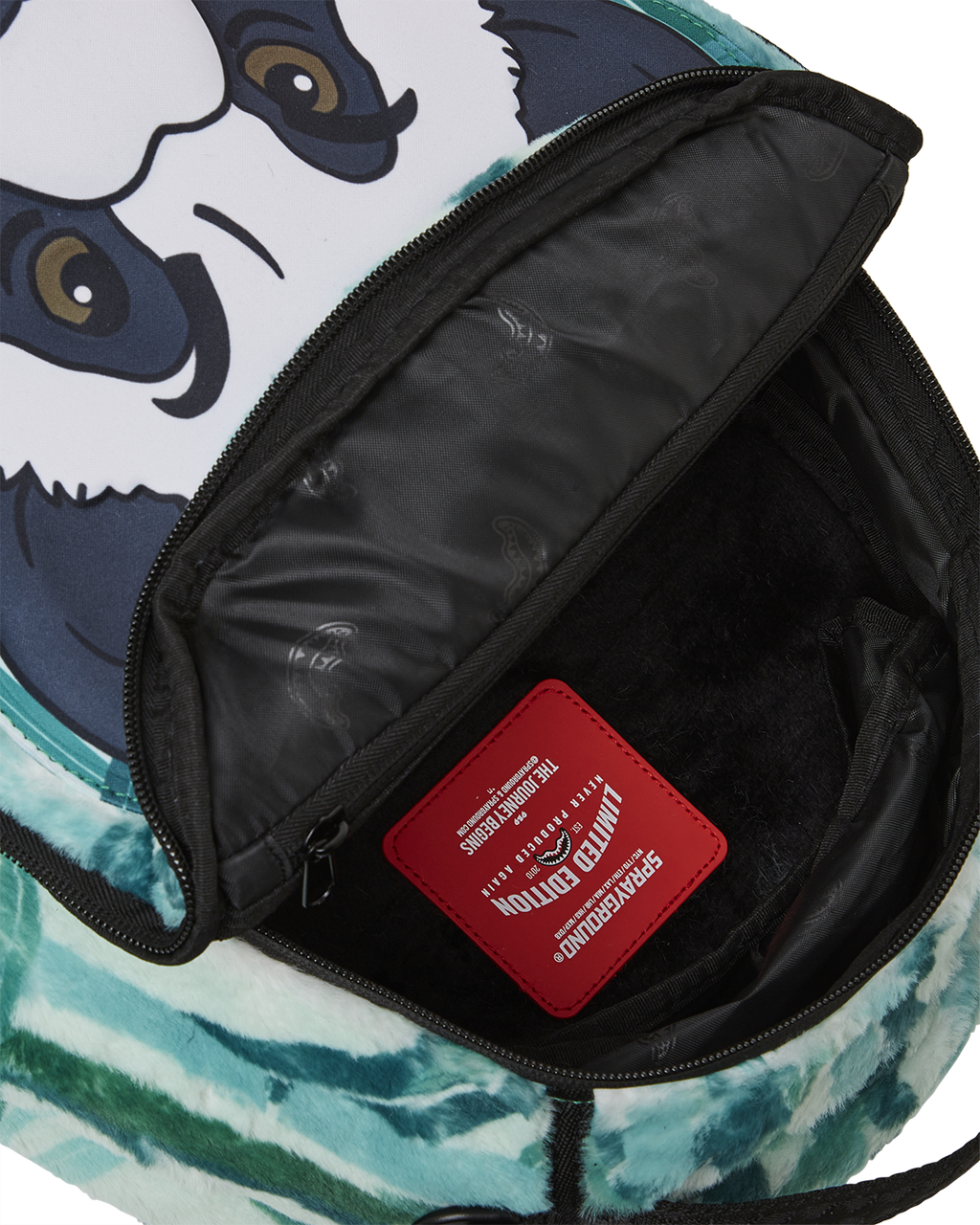 SPRAYGROUND Panda Cozy Velour Fur Backpack — product image 10