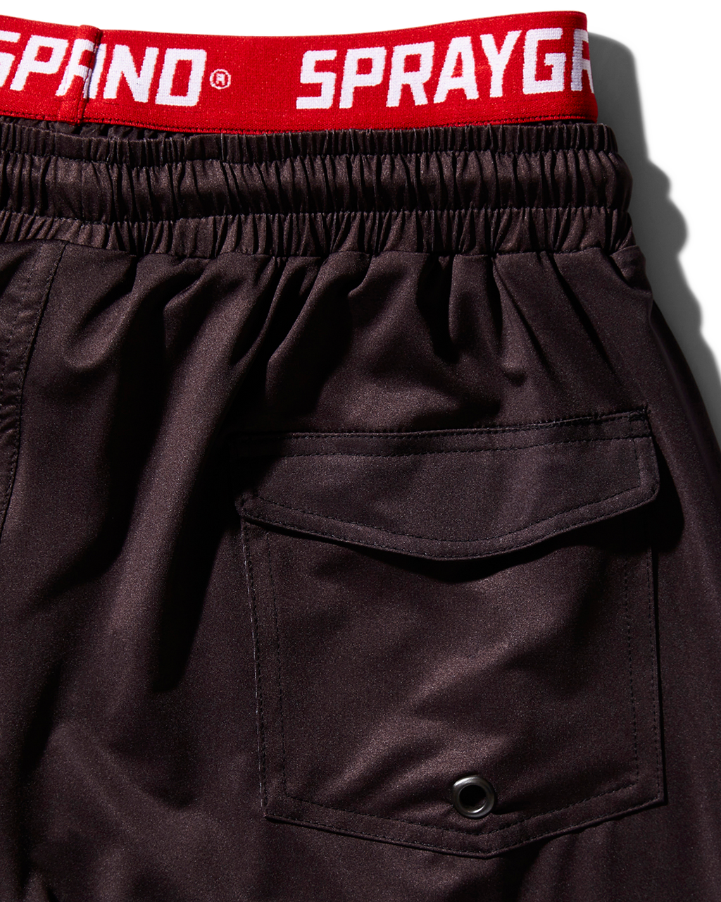 SPRAYGROUND Patch All-In Corto Swim Trunks (Black) — product image 3