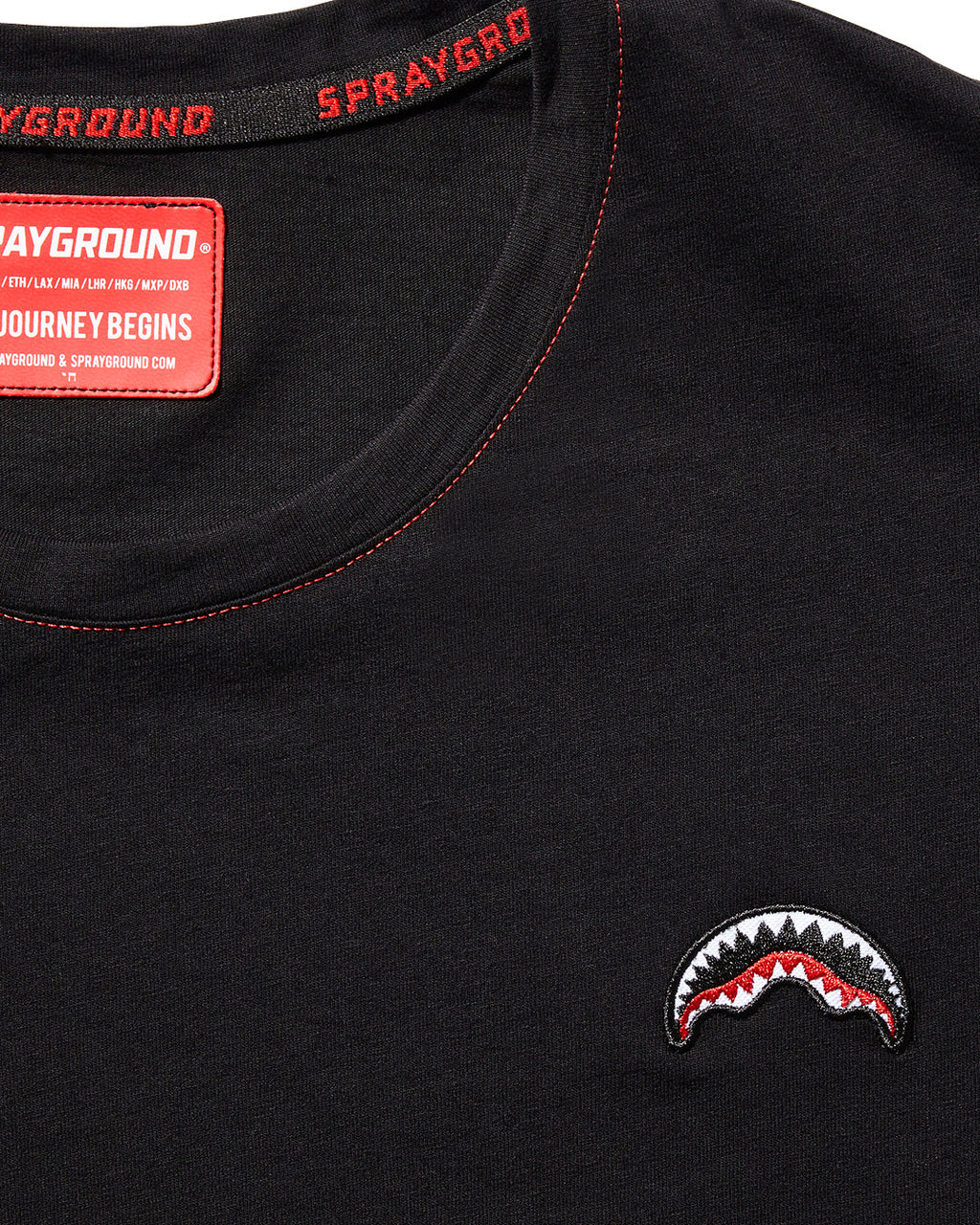 SPRAYGROUND Over Shark T-Shirt (Black) — product image 5