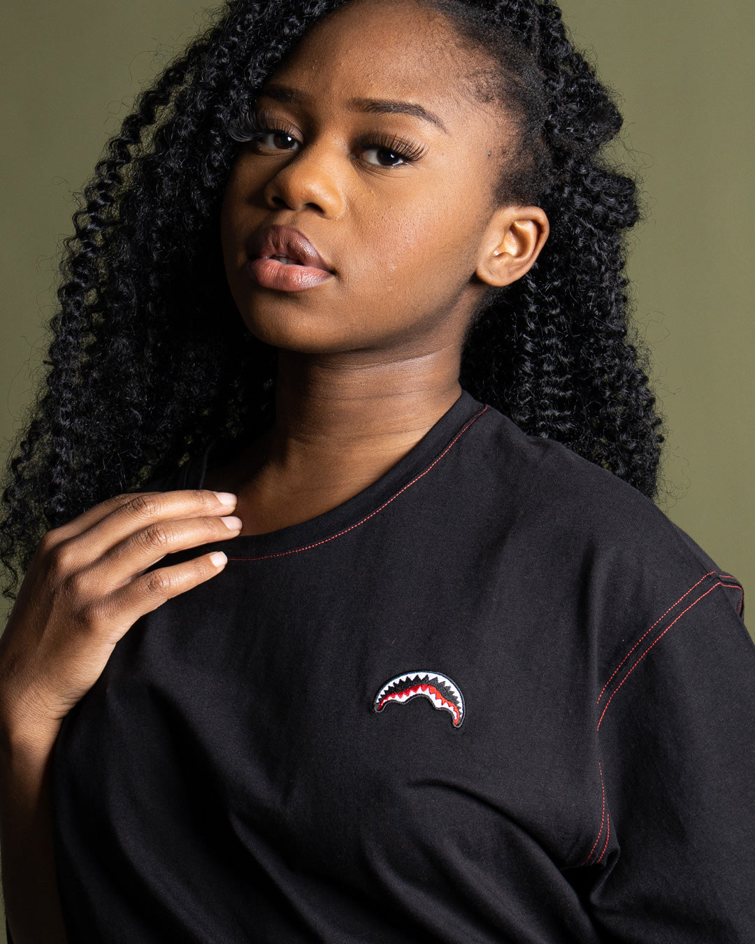 SPRAYGROUND Over Shark T-Shirt (Black) — product image 8