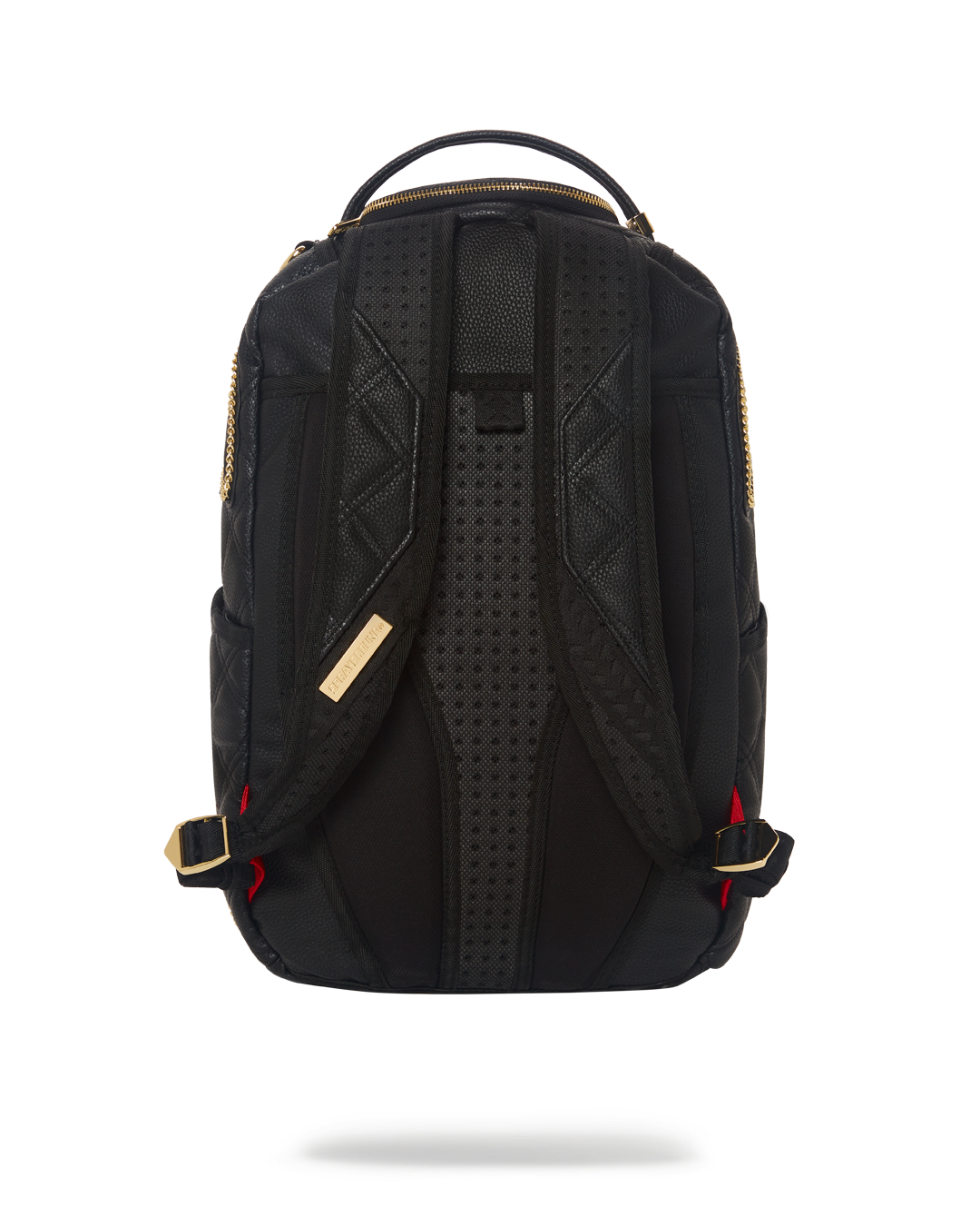 SPRAYGROUND Noir Quilt Gold Chain Shark Backpack (DLXV) — product image 9