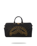 SPRAYGROUND Noir Quilt Gold Chain Shark Duffle — product image 1