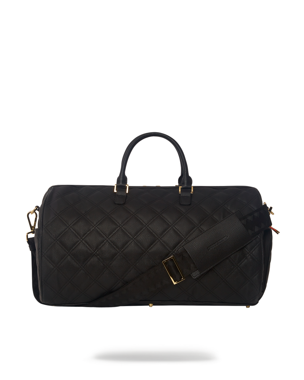 SPRAYGROUND Noir Quilt Gold Chain Shark Duffle — product image 5