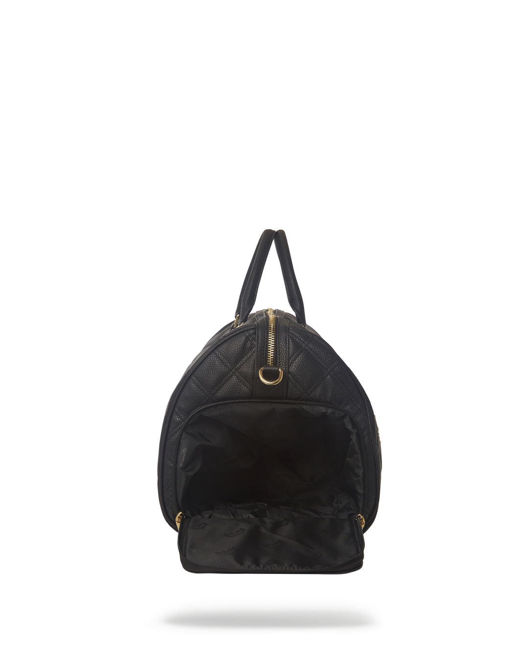 SPRAYGROUND Noir Quilt Gold Chain Shark Duffle — product image 11