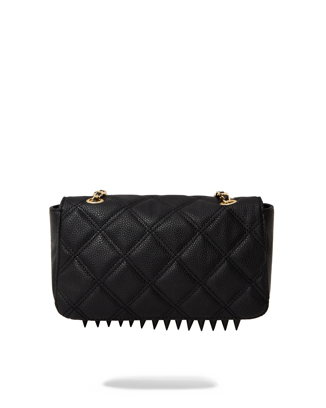 SPRAYGROUND Noir Quilt Gold Chain Shark Handbag — product image 5