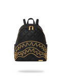 SPRAYGROUND Noir Quilt Gold Chain Shark Savage Backpack — product image 1