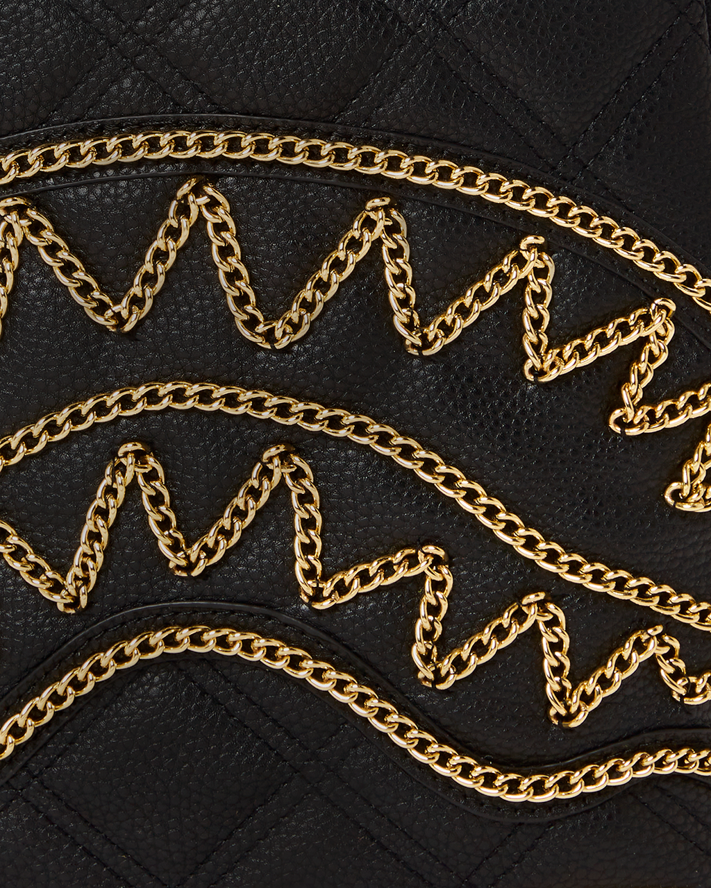 SPRAYGROUND Noir Quilt Gold Chain Shark Savage Backpack — product image 10