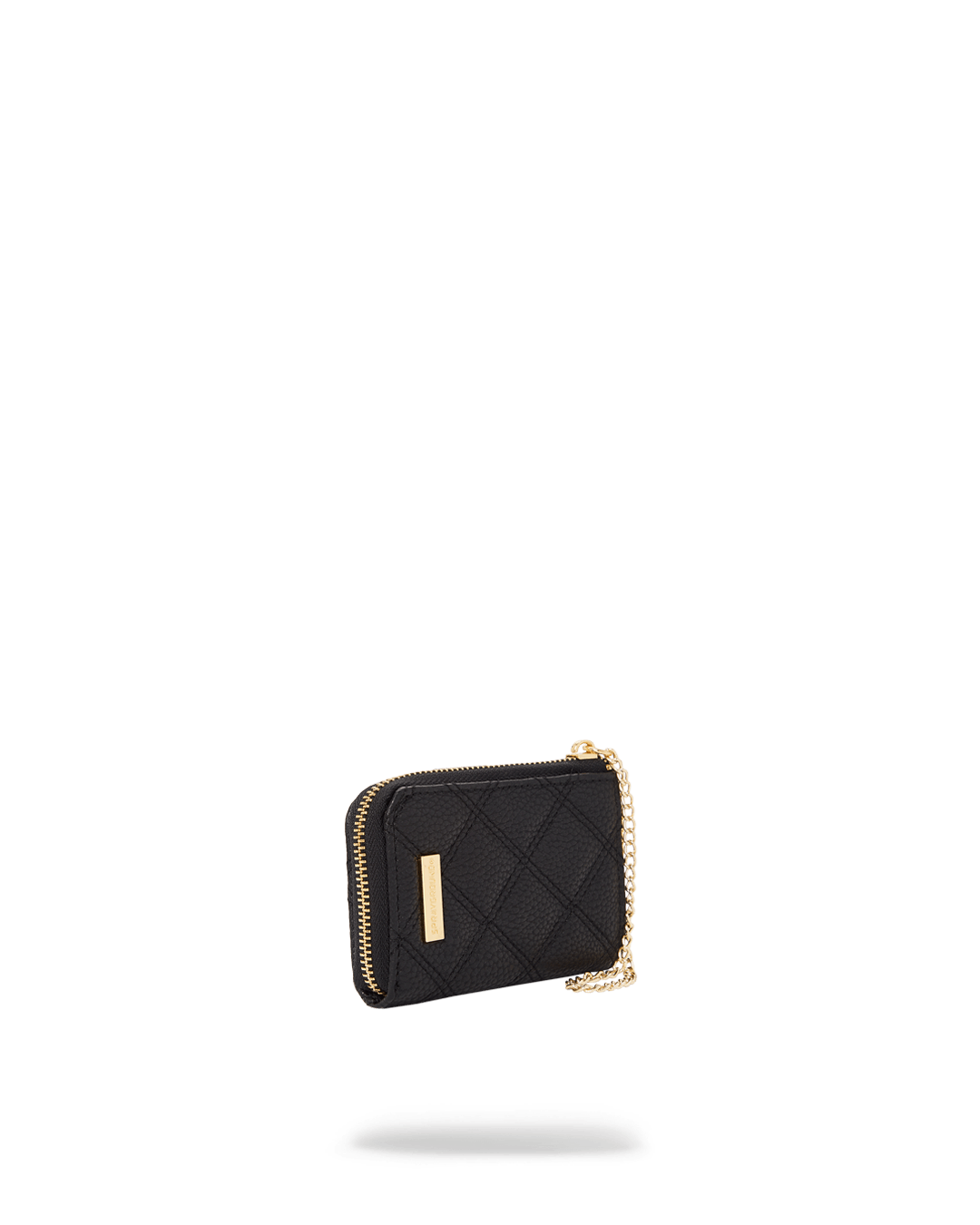 SPRAYGROUND Noir Quilt Gold Chain Shark Wallet — product image 3