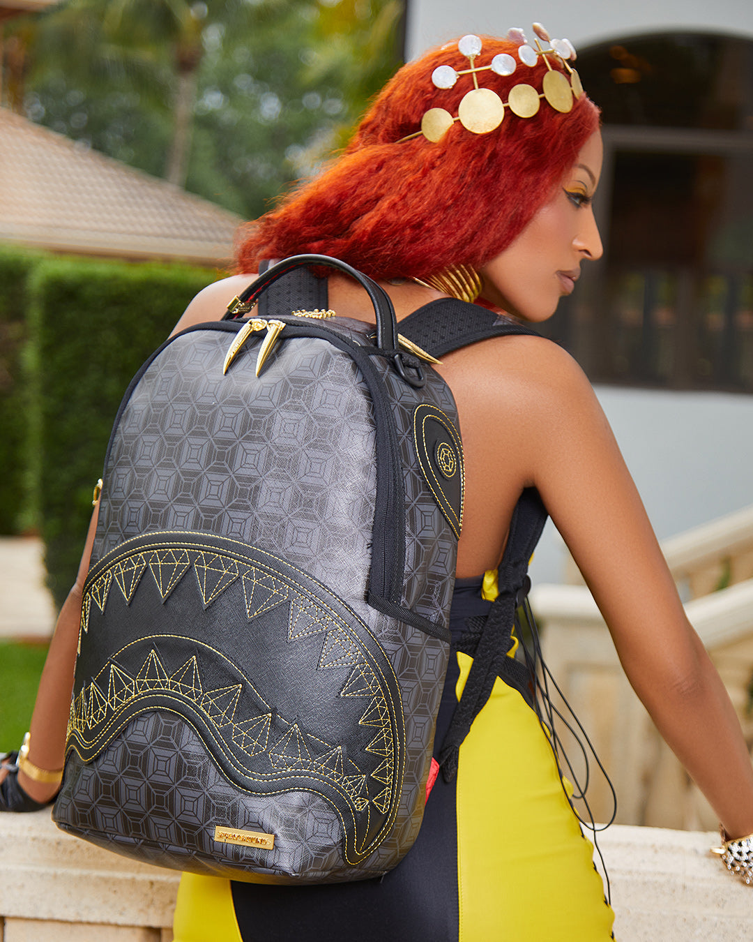 SPRAYGROUND Obsidian Stunner A.I.6 Sandflower Collab Backpack (DLXV) — product image 4