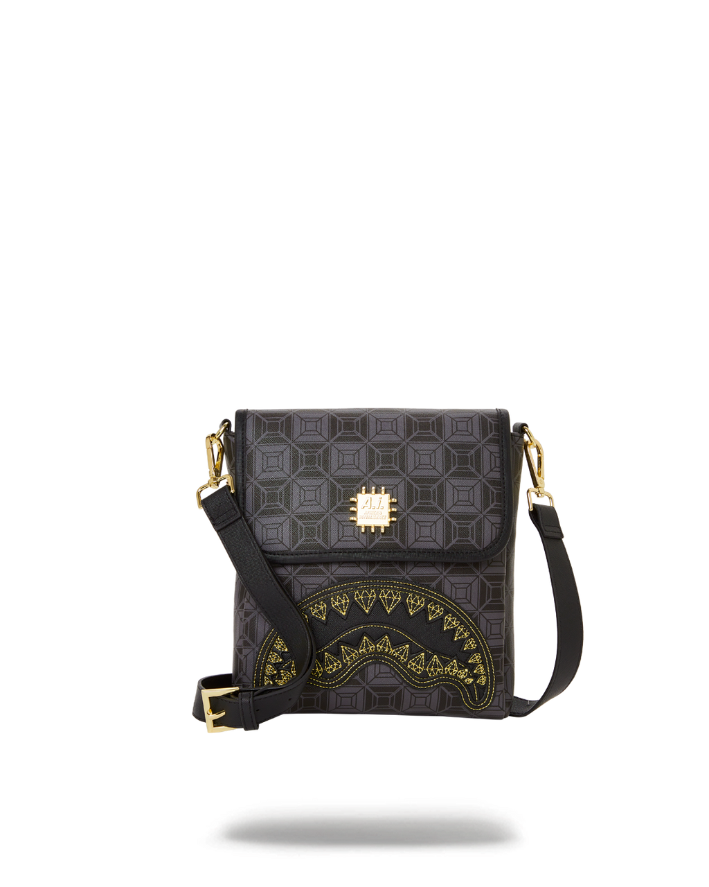 SPRAYGROUND Obsidian Stunner A.I.6 Sandflower Collab Large Sling — product image 1