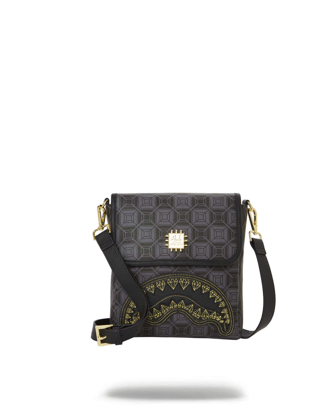 SPRAYGROUND Obsidian Stunner A.I.6 Sandflower Collab Large Sling — product image 1