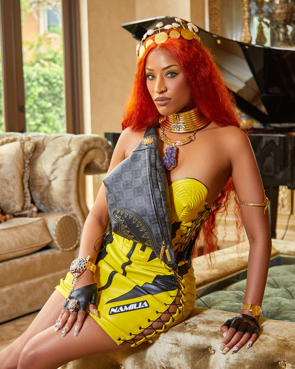 SPRAYGROUND Obsidian Stunner A.I.6 Sandflower Collab Savvy Crossbody — product image 4