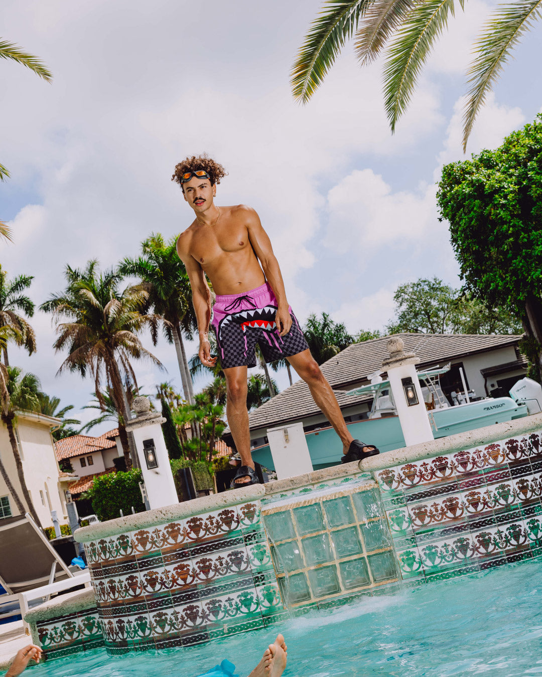 SPRAYGROUND Ocean Drip Check Swim Short — product image 6
