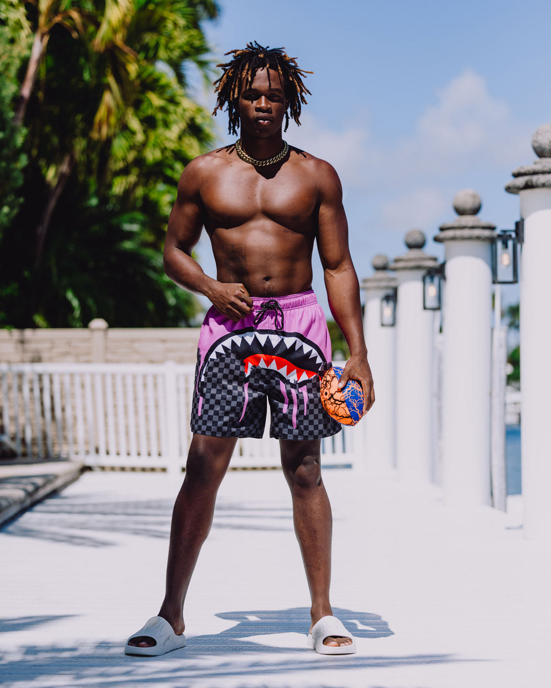 SPRAYGROUND Ocean Drip Check Swim Short — product image 8