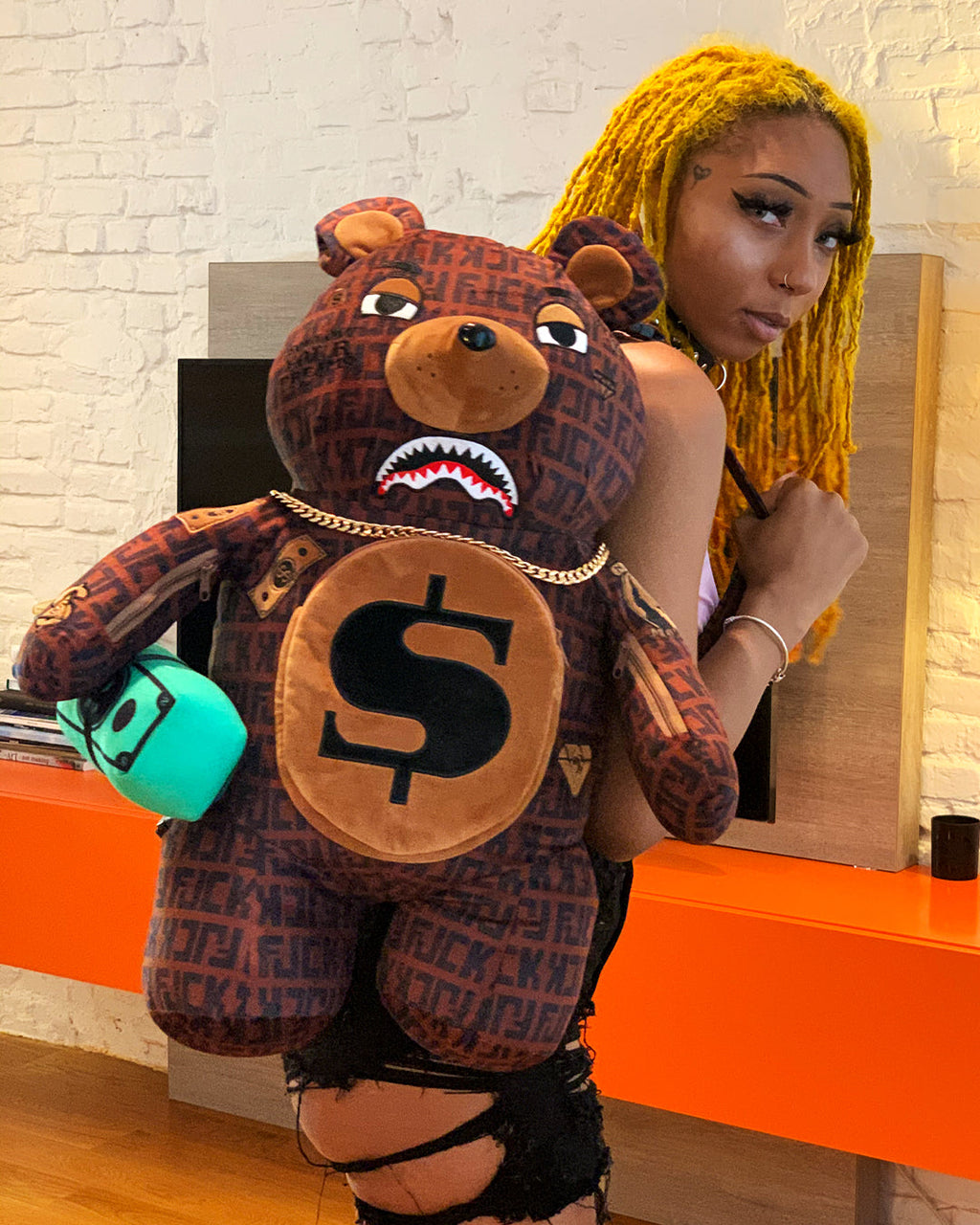 SPRAYGROUND Offended Moneybear Teddybear Backpack — product image 12