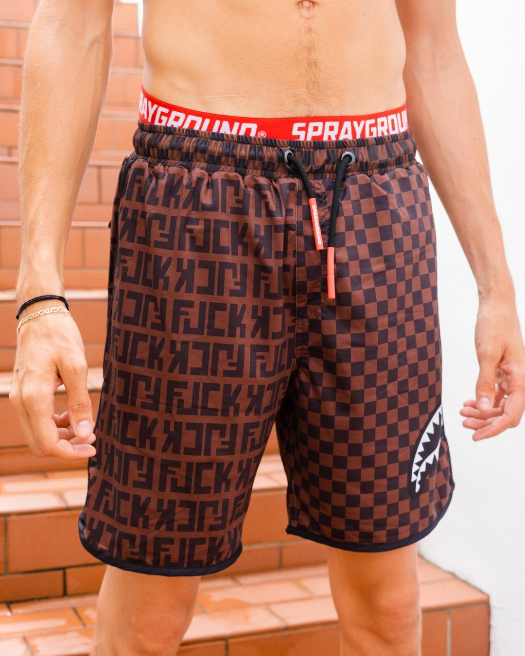 SPRAYGROUND Offended Split The Check Corto Swim Trunks — product image 2