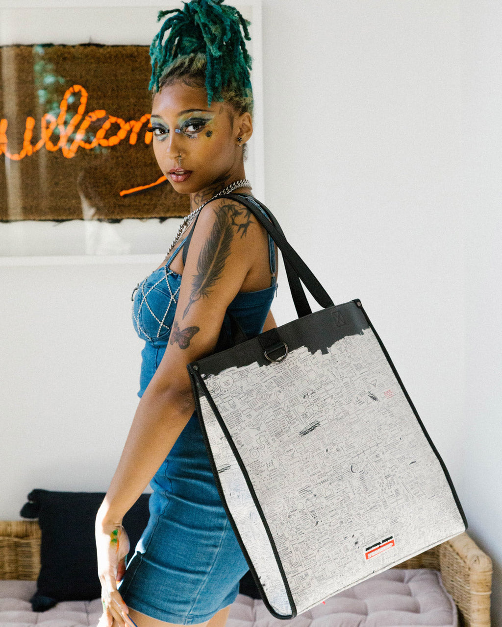 SPRAYGROUND Official Basquiat Pegasus 1987 Loft Tote — product image 2