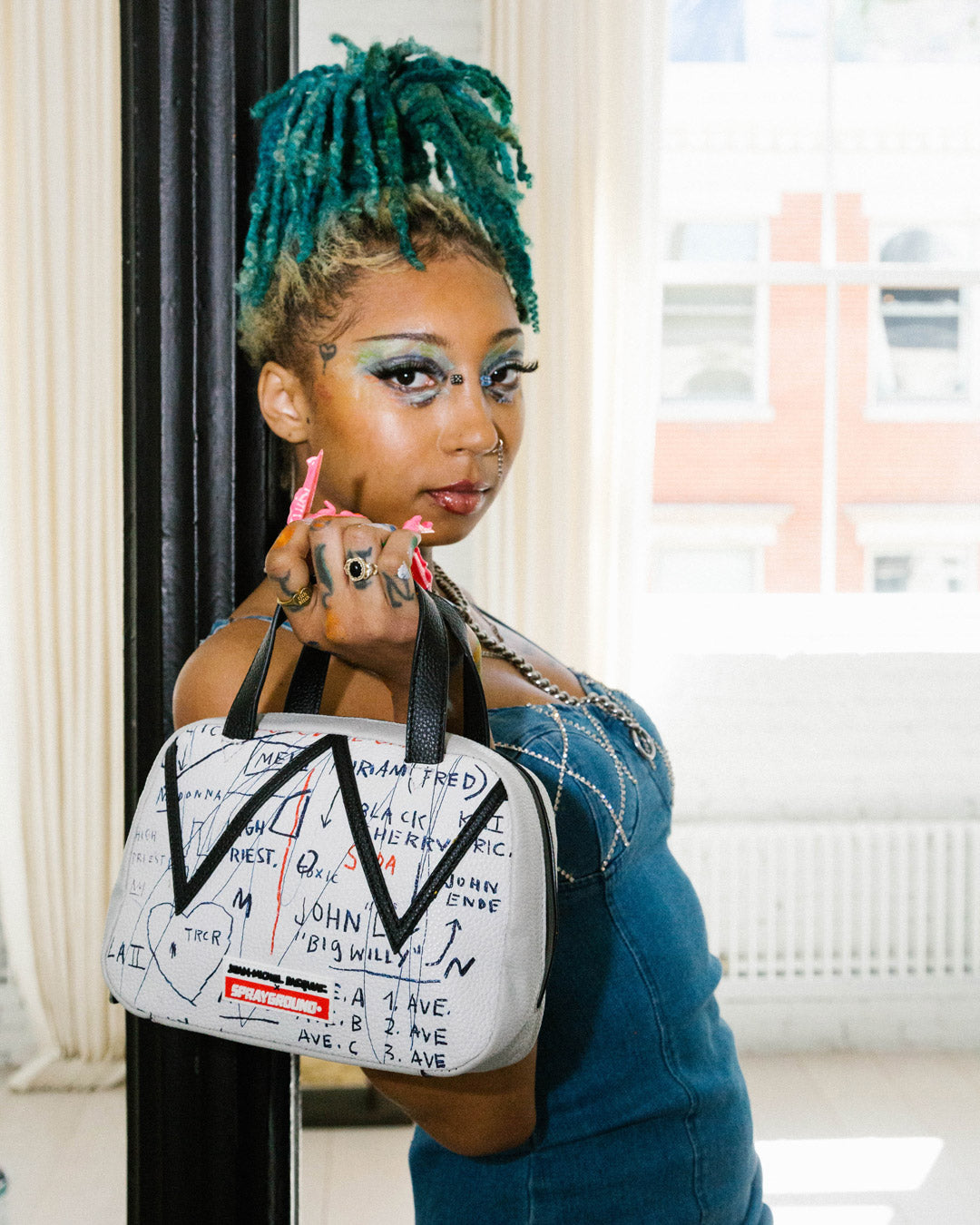 SPRAYGROUND Official Basquiat Untitled (Cheese Popcorn) 1983 Handbag — product image 2