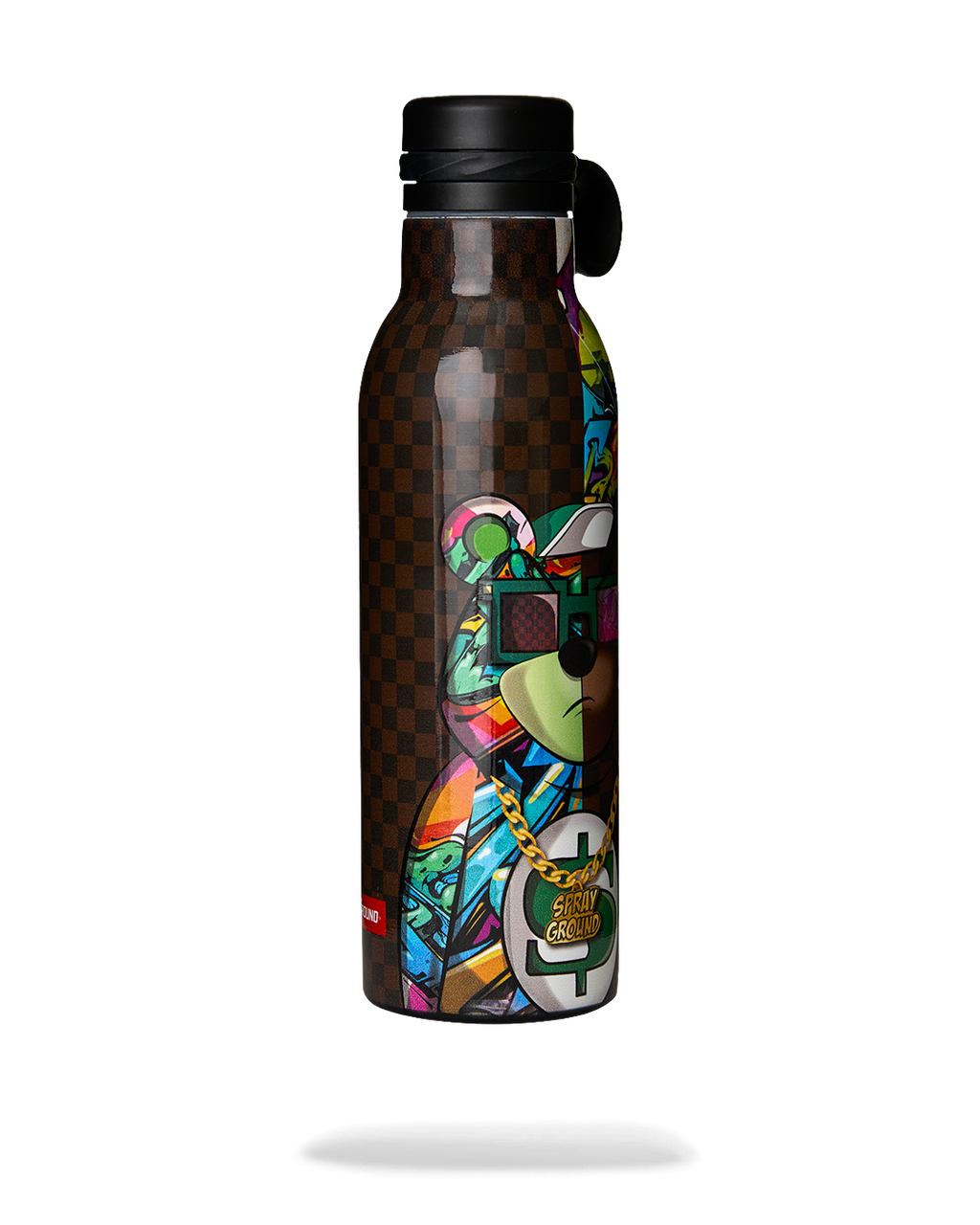 SPRAYGROUND Moneybear Split Check Water Bottle — product image 3