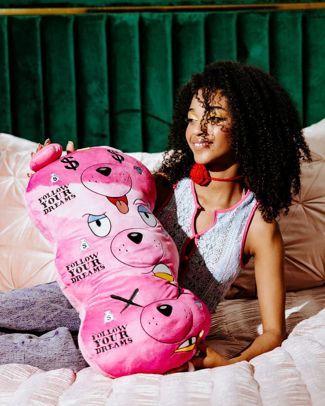 SPRAYGROUND Moneybear Triple Pink Plush Toy/Pillow — product image 8