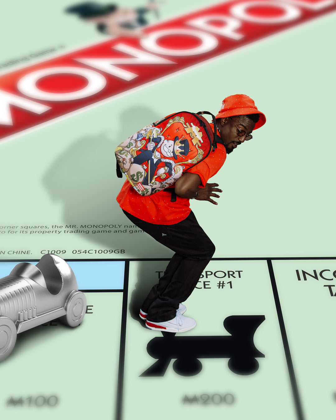 SPRAYGROUND Monopoly Gold Empire Throne Backpack — product image 2