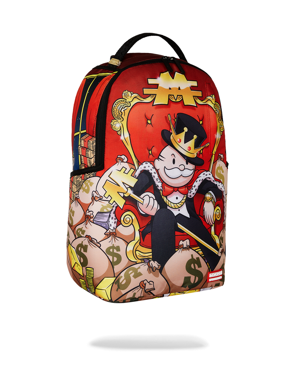 SPRAYGROUND Monopoly Gold Empire Throne Backpack — product image 3