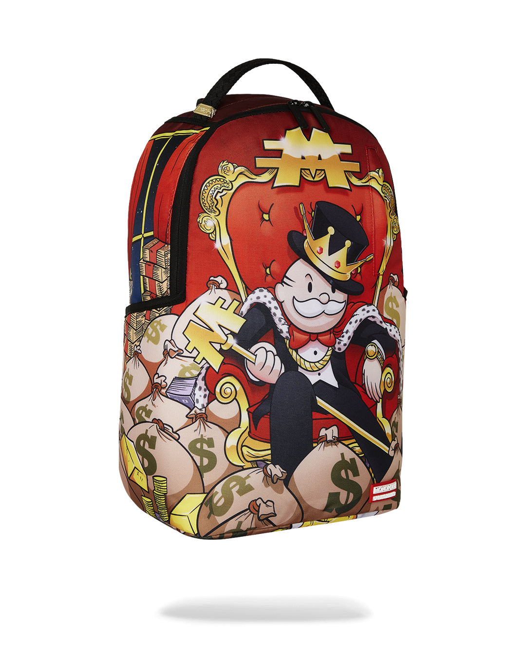SPRAYGROUND Monopoly Gold Empire Throne Backpack — product image 3