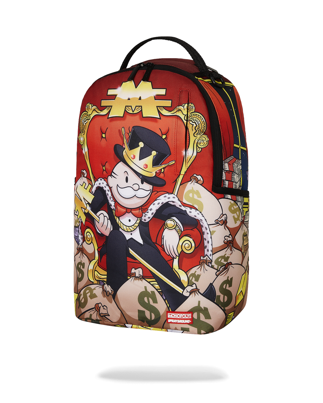 SPRAYGROUND Monopoly Gold Empire Throne Backpack — product image 7