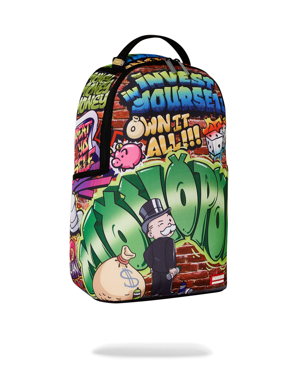 SPRAYGROUND Monopoly Graffiti Gold Rush DLXR Backpack — product image 3