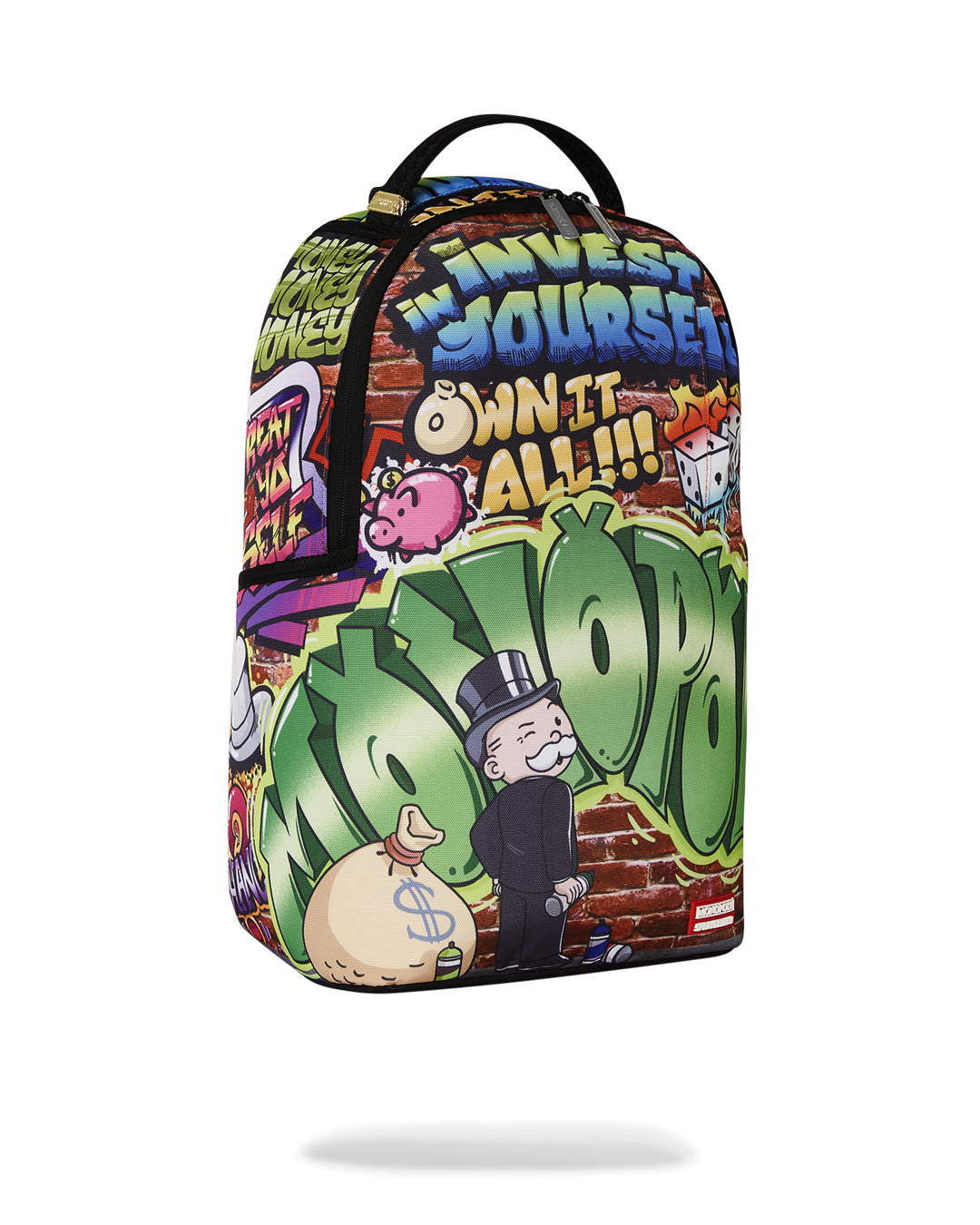 SPRAYGROUND Monopoly Graffiti Gold Rush DLXR Backpack — product image 3