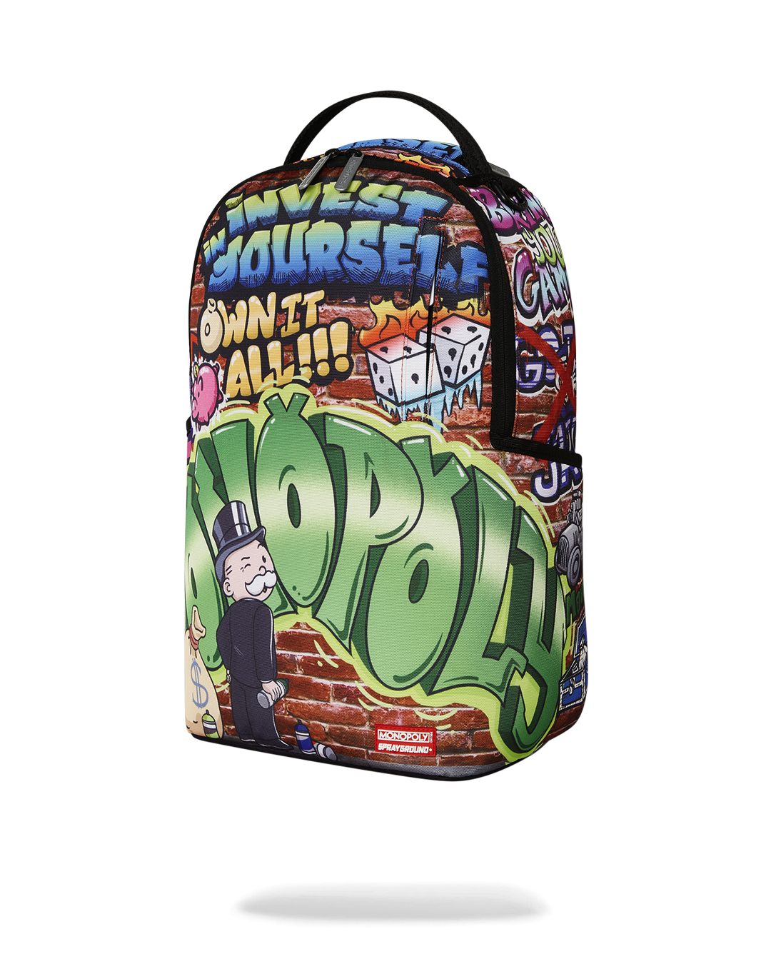 SPRAYGROUND Monopoly Graffiti Gold Rush DLXR Backpack — product image 6
