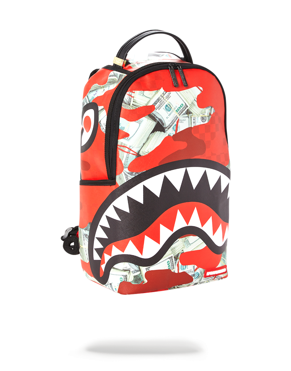 SPRAYGROUND Money Camo (Red) Backpack — product image 2