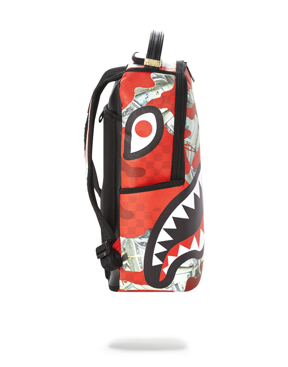 SPRAYGROUND Money Camo (Red) Backpack — product image 3