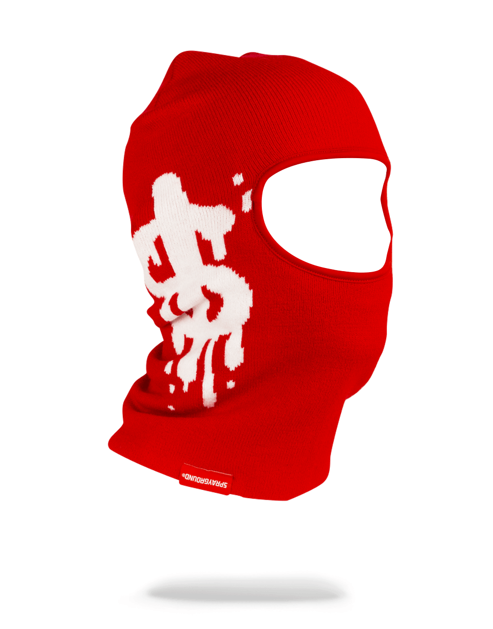 SPRAYGROUND Money Drip Ski Mask (Red) — product image 1