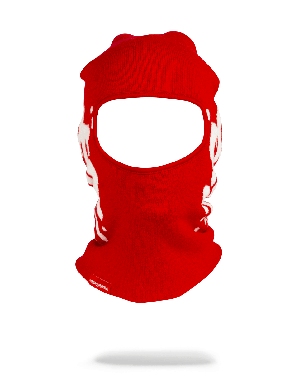 SPRAYGROUND Money Drip Ski Mask (Red) — product image 3