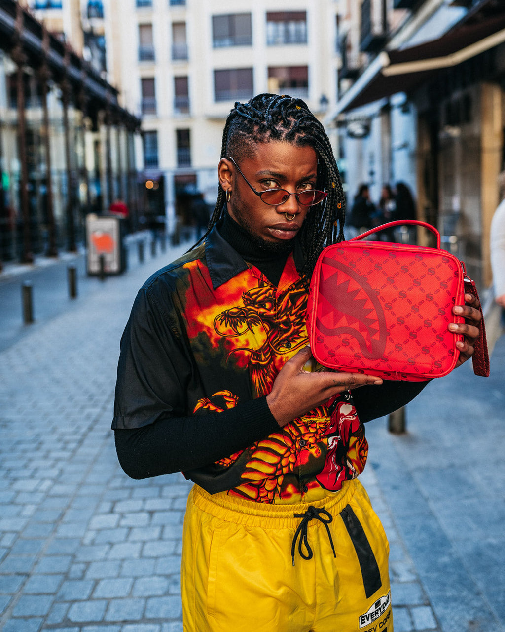 SPRAYGROUND Money Pattern Brick Snack Pack Aka Money Bag — product image 2