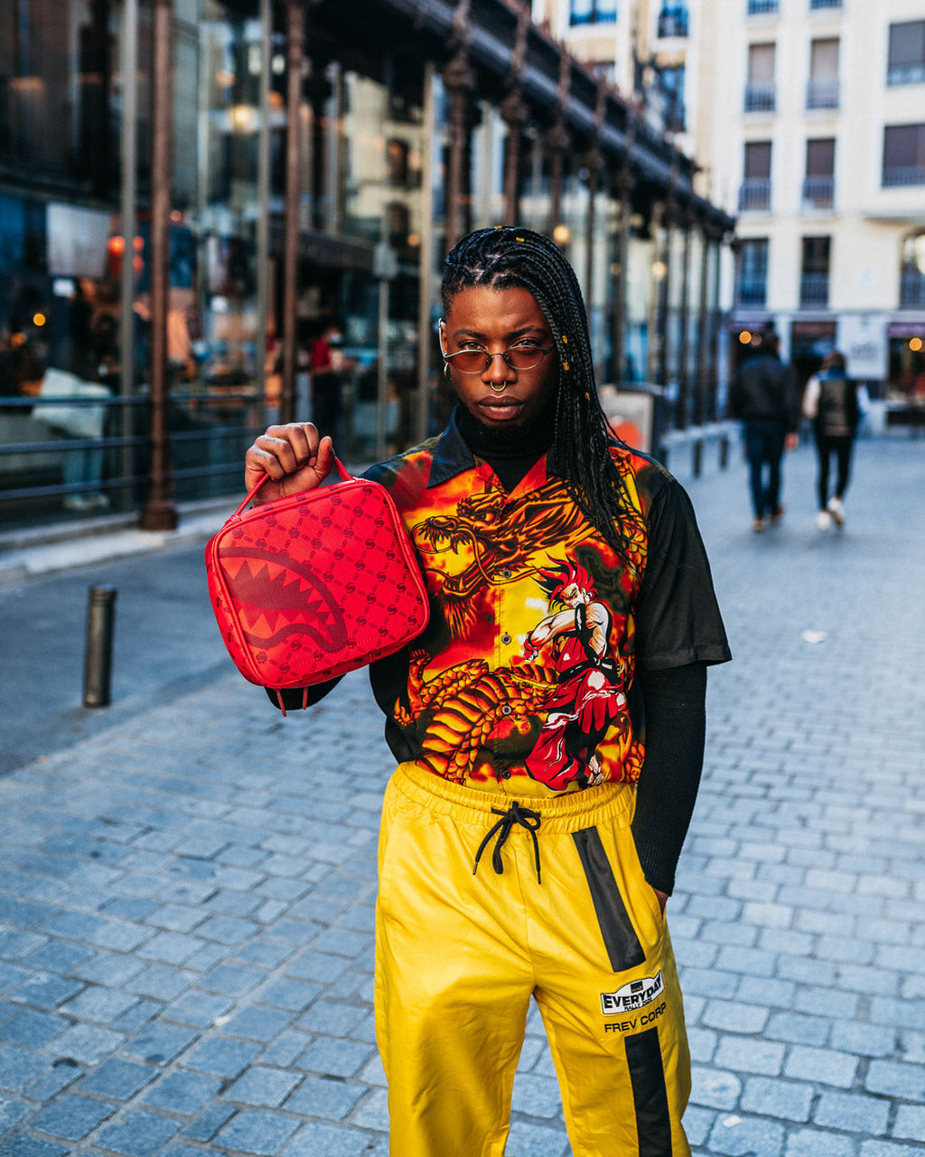 SPRAYGROUND Money Pattern Brick Snack Pack Aka Money Bag — product image 4